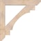 Ekena Millwork Merced Slat Smooth Bracket w/ Offset Brace, Douglas Fir, 7 1/2"W x 46"D x 46"H BKT0806X46X46MRC06SDF - alternate 4